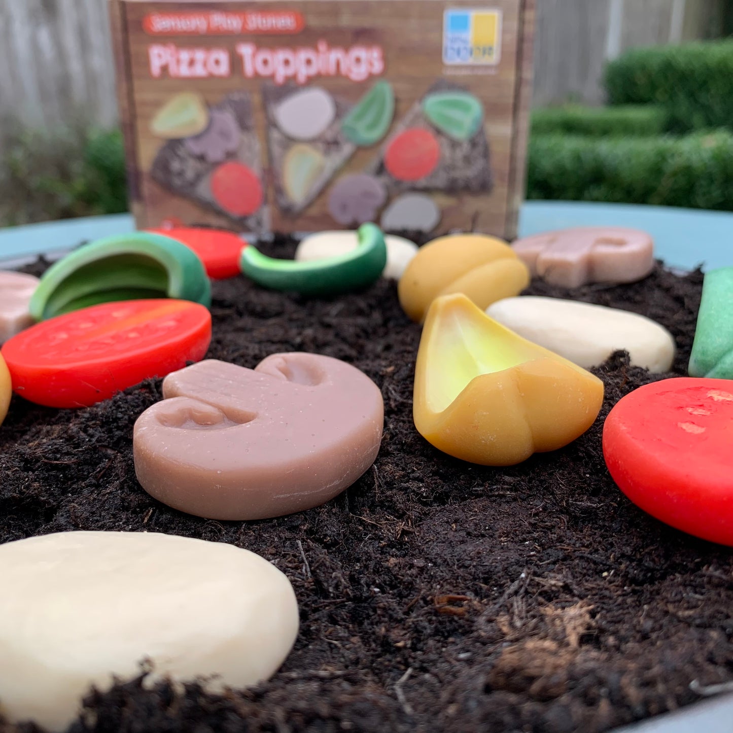 Sensorische Speelstenen - Pizza Toppings | Yellow Door