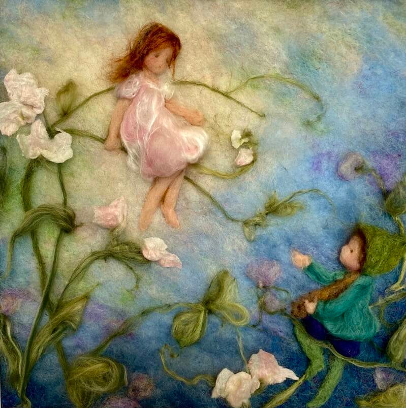 Ann Galland | Seizoensplaat | Bloemenkinderen