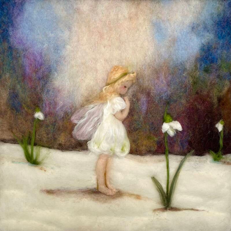 Ann Galland | Seizoensplaat | Sneeuwklokjes