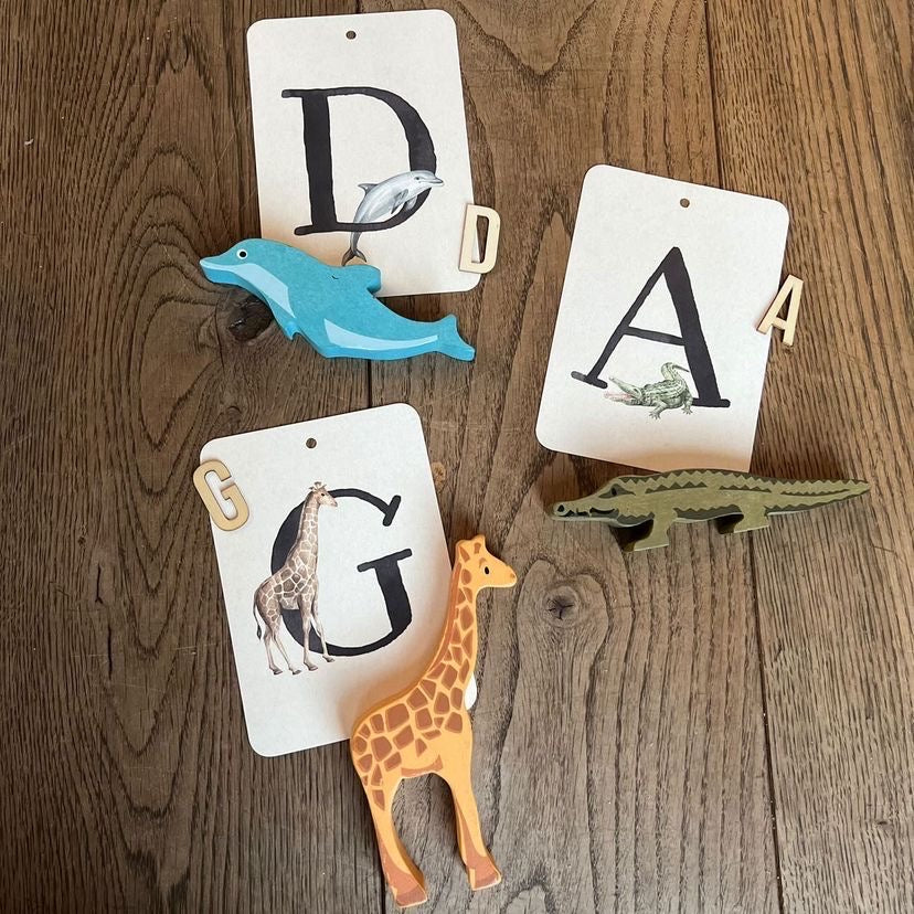 In A Flashcard - Alfabet Kaarten