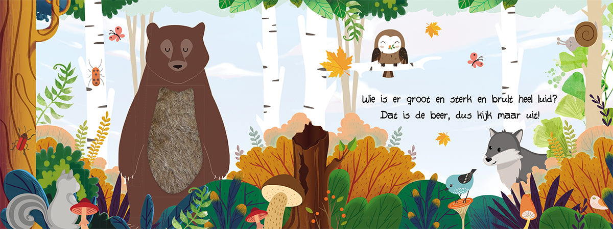 Kijk en voel - Bosdieren | Lantaarn Publishers