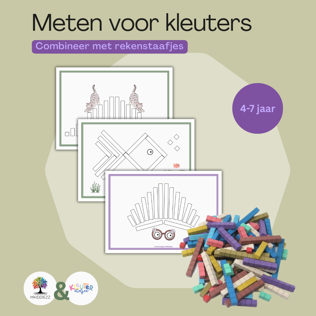 Mkiddiezz & Kleuterateljee | Printable | Meten voor Kleuters