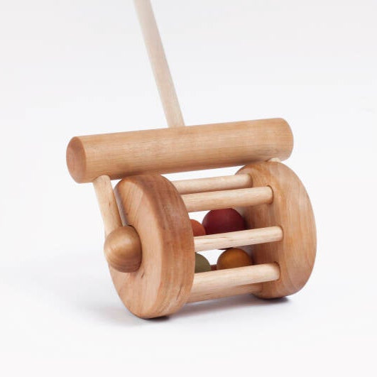 Friendly Toys | Houten Rammelaar met Duwstok