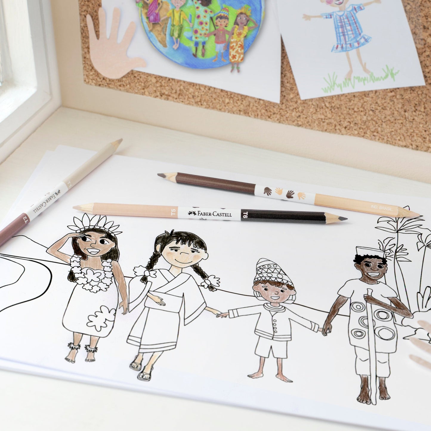 Faber-Castell | Kleurpotlood | Children of the world | 3 stuks (Stap 3)