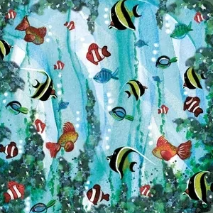 Bijdehansje | Seizoensplaat | Aquarium