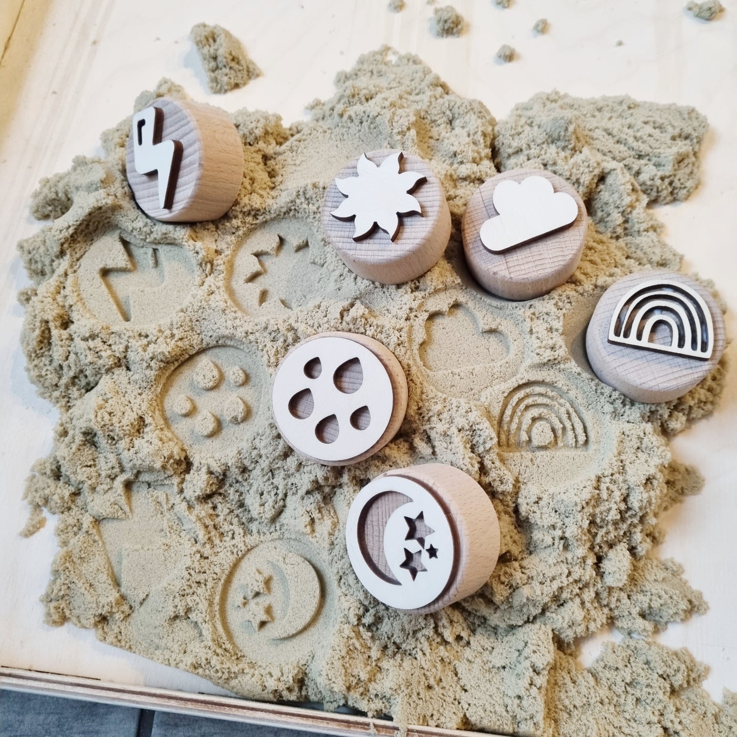 Kiddi | Houten Stempelset | Het Weer