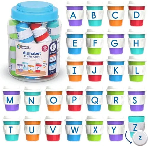 Alfabet koffiebekers | Learning Resources