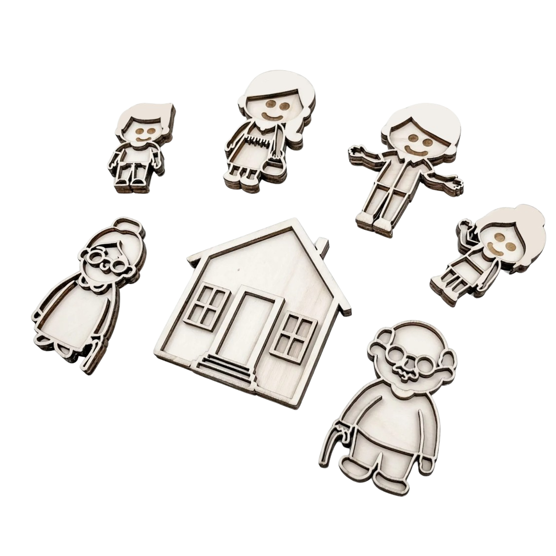 Leukmetletters | Vulvorm | Mini Set | Familie (Vernieuwde Versie)