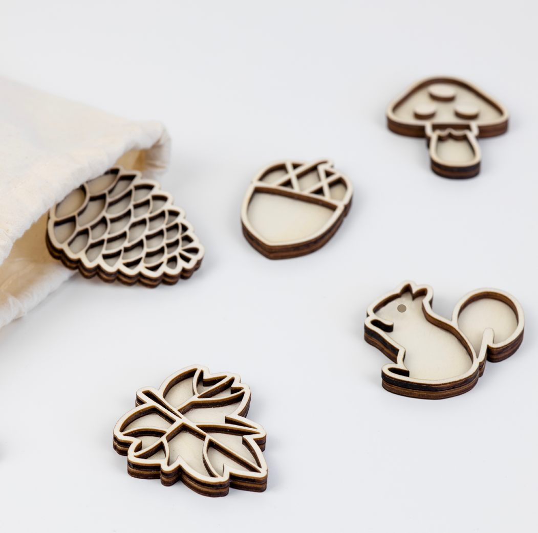Leukmetletters | Vulvorm | Mini Set | Herfst