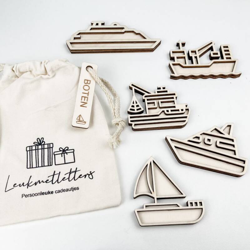 Leukmetletters | Vulvorm | Mini Set | Boten