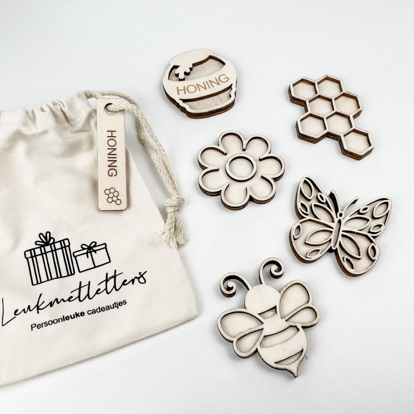 Leukmetletters | Vulvorm | Mini Set | Honing