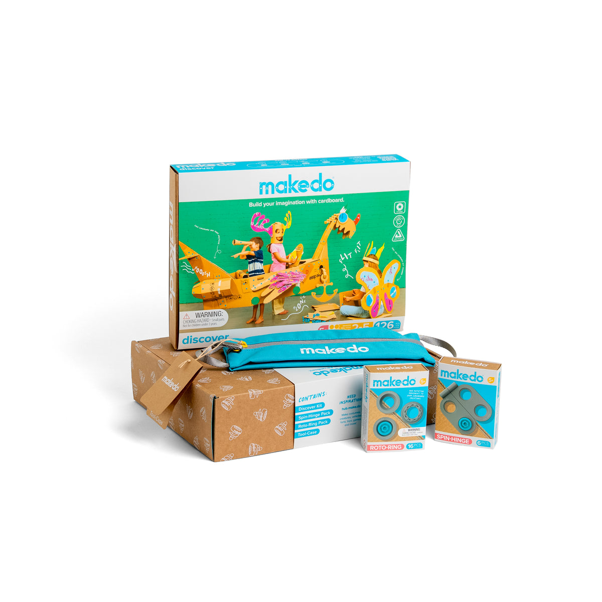Karton bouwset - Holiday bundle | Makedo