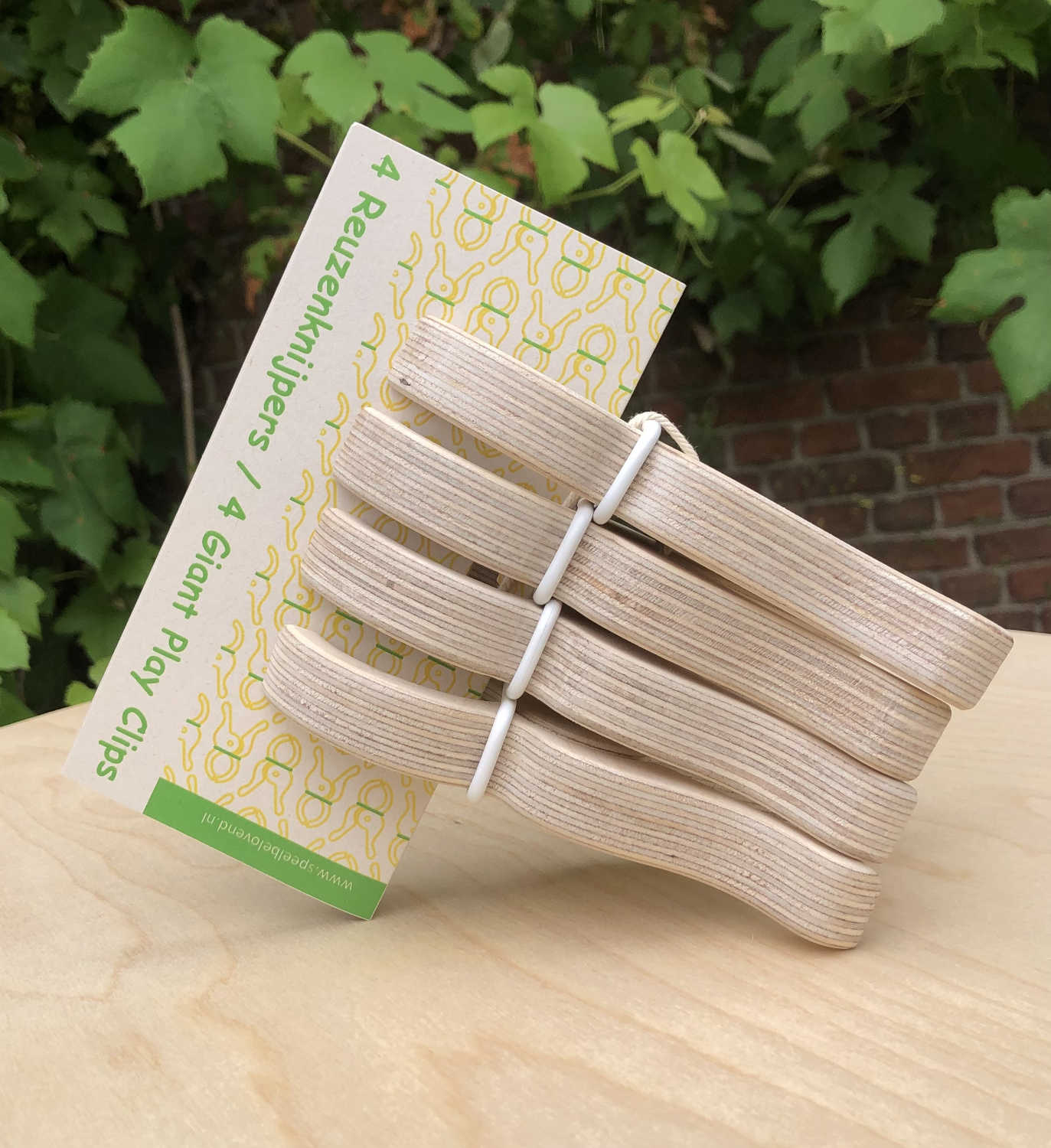 Speelbelovend | Reuze Speelknijper | 4 Stuks