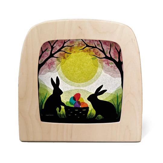 Vogel Geluk | Seizoensplaat | Konijnen Schatten