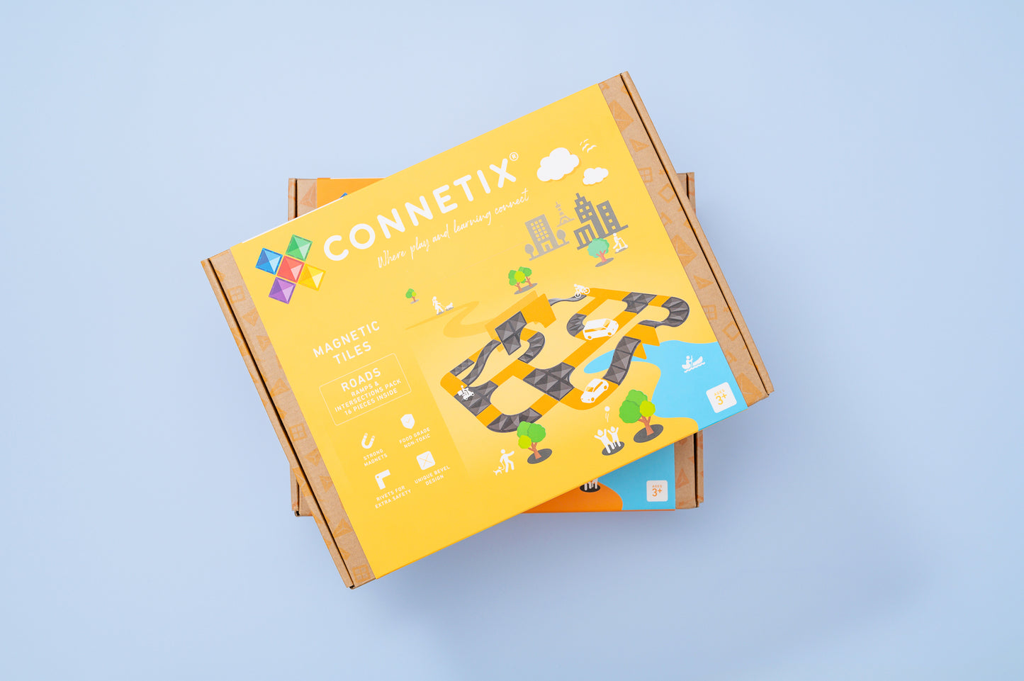 Connetix | Ramps & Intersections Pack | 16 Stuks