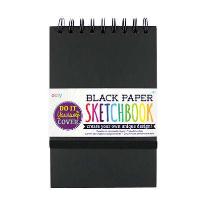 Klein schetsboek - zwart papier |  Ooly