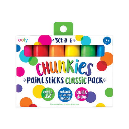 Ooly | Chunkies | Verfstiften | Classic | 6 Stuks