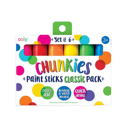 Ooly | Chunkies | Verfstiften | Classic | 6 Stuks