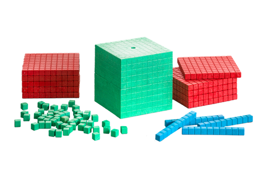 Wissner | Rekenstaven tot 1000 | Montessori Kleuren | 121 stuks