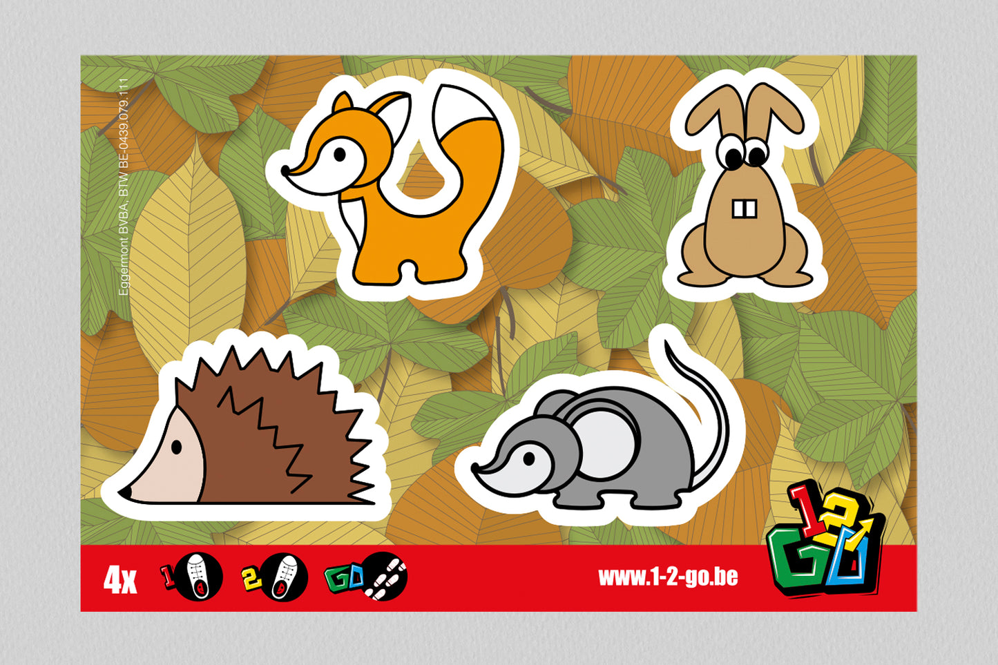 1-2 Go | Schoenstickers | Bosdieren