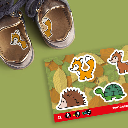 1-2 Go | Schoenstickers | Bosdieren