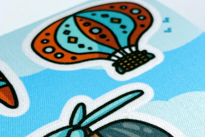 1-2 Go | Schoenstickers | Luchtvoertuigen