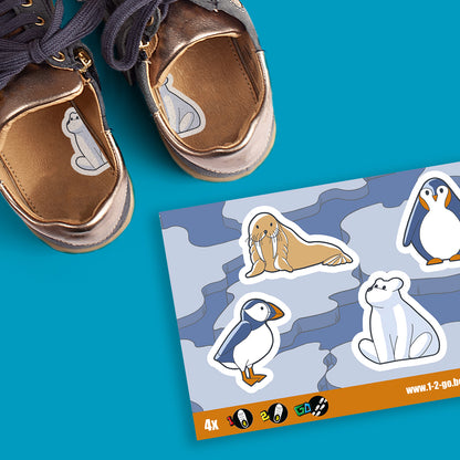 1-2 Go | Schoenstickers | Pooldiertjes