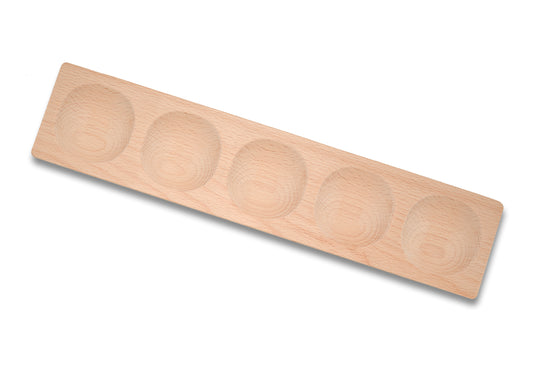 Houten speel- en leerframe – 5 vakken | Yellow Door