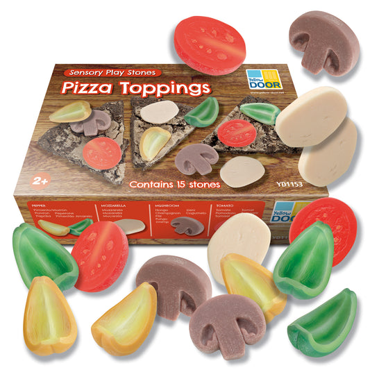 Yellow Door | Sensory Play Stones | Pizza Toppings