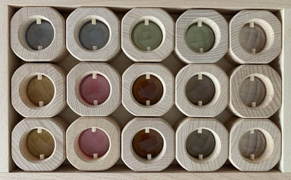 Papoose Toys | Raamschijven | Earth | 15 stuks