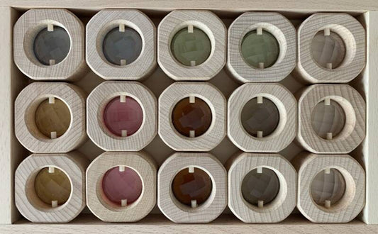 Papoose Toys | Raamschijven | Earth | 15 stuks