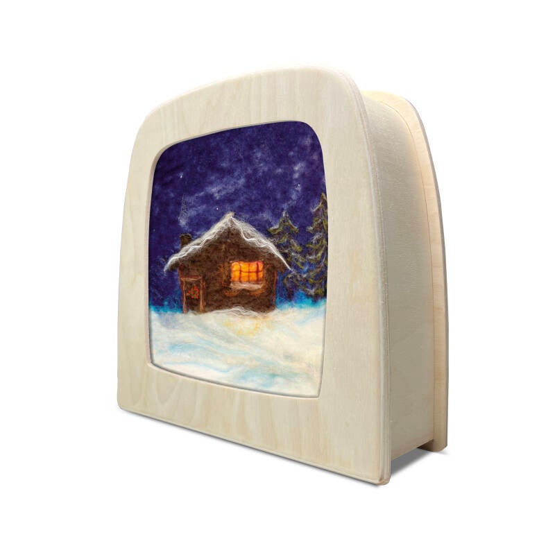 Het Wol Feetje | Seizoensplaat | Winterhuisje