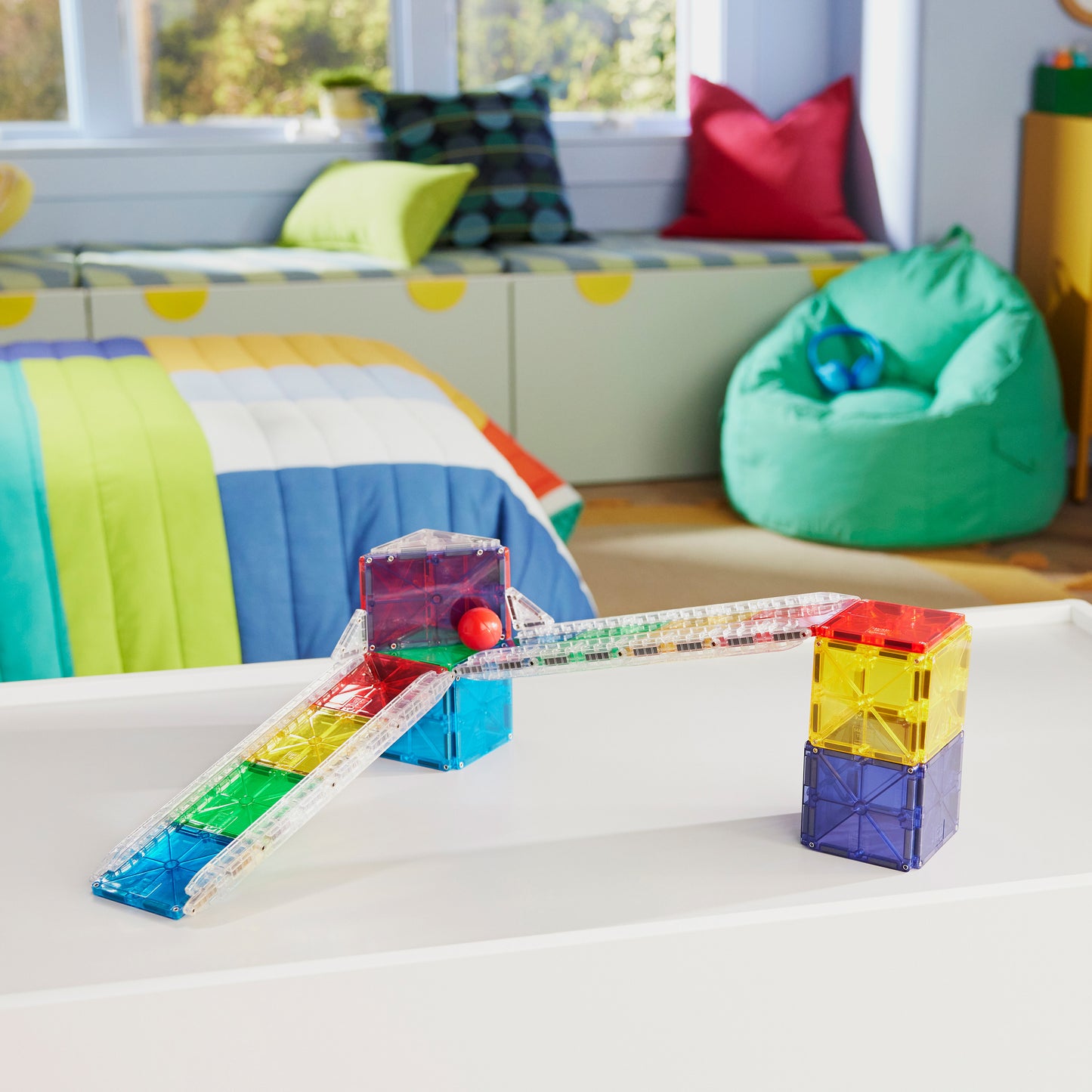 MAGNA-TILES | Rail Racers | Rail Pack | 8 stuks