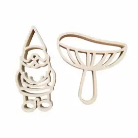 Kiddi | Uitsteker | Set | Kabouter en Paddenstoel