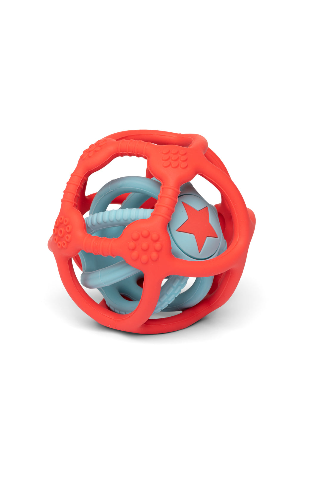 Little L | Sensorische ballen | Oranje en Blauw | 2 stuks