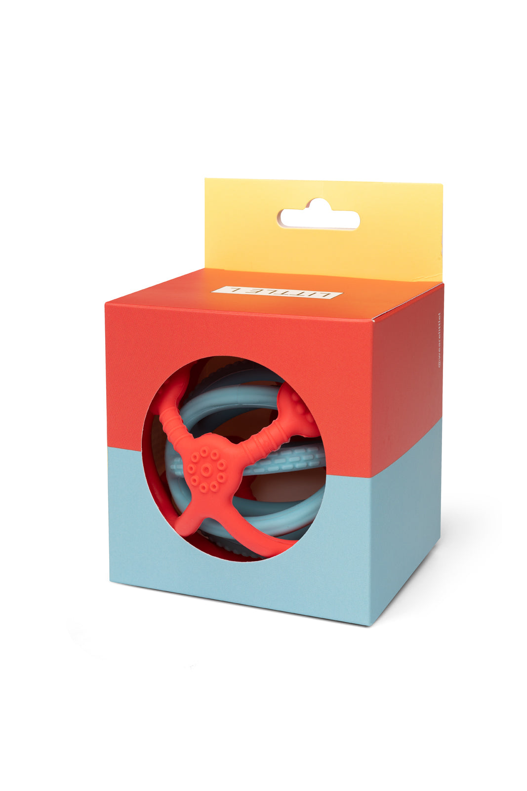 Little L | Sensorische ballen | Oranje en Blauw | 2 stuks