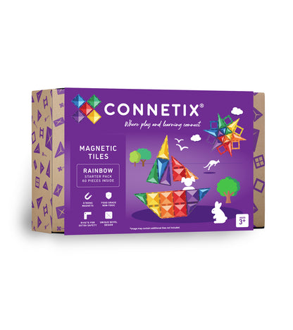 Connetix | Starter Pack | 60 Stuks | Rainbow