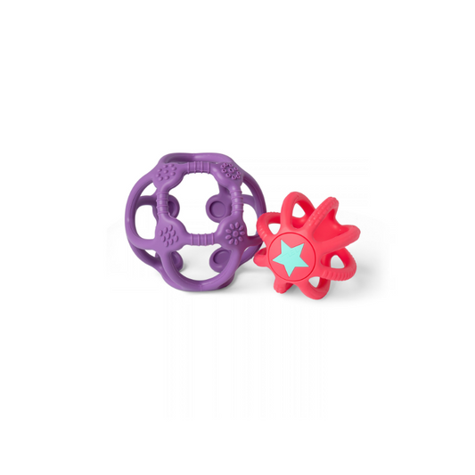 Sensorische bal - Paars en roze | Little L