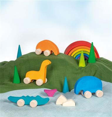 Goki | Houten Olifant | Oranje