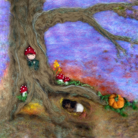 Het Wol Feetje | Seizoensplaat | Paddenstoeltjes