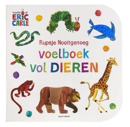Uitgeverij Gottmer | Eric Carle | Rupsje Nooitgenoeg Voelboek Vol Dieren