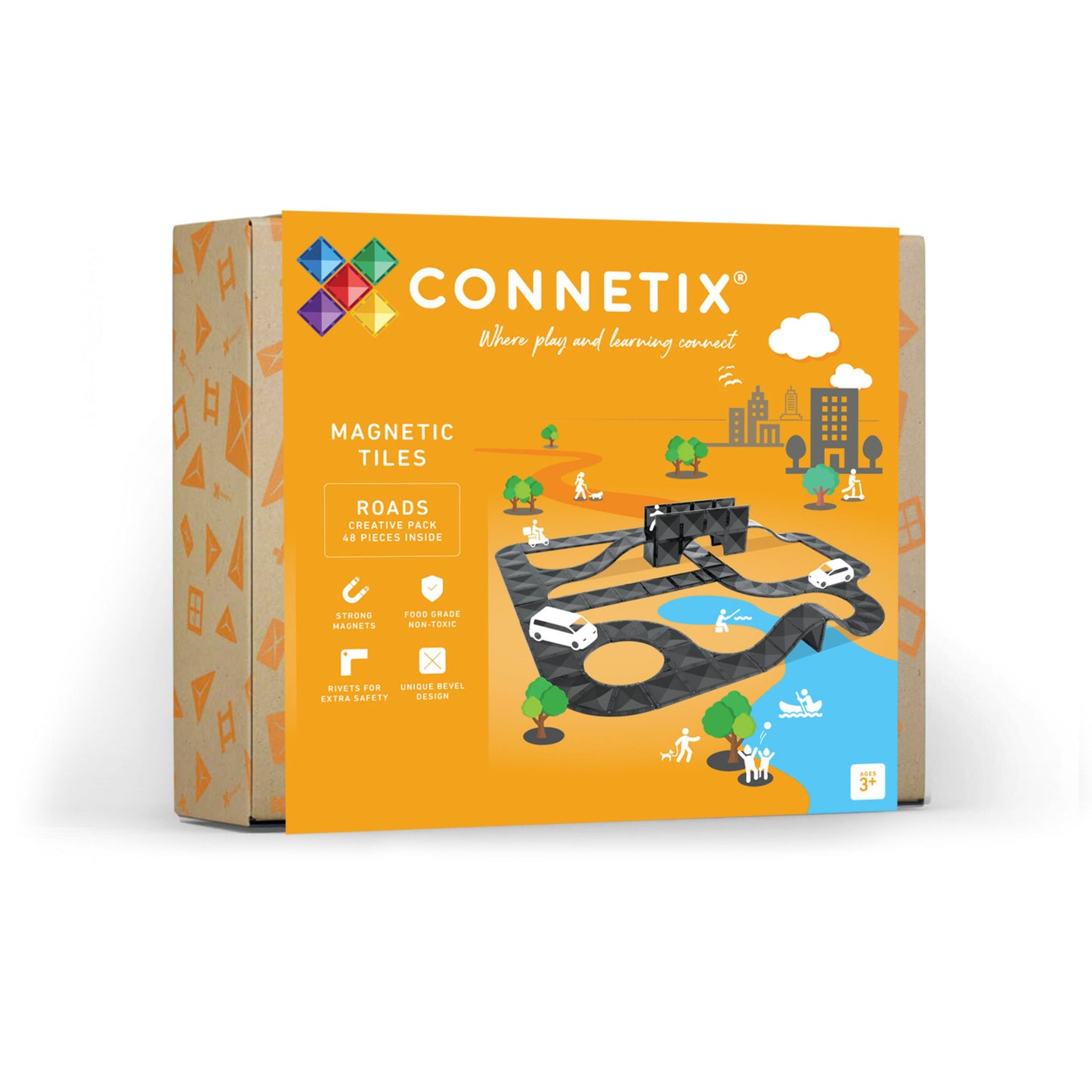 Connetix | Creative Roads Pack | 48 Stuks