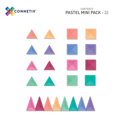 Connetix | Mini Pack | 32 Stuks | Pastel