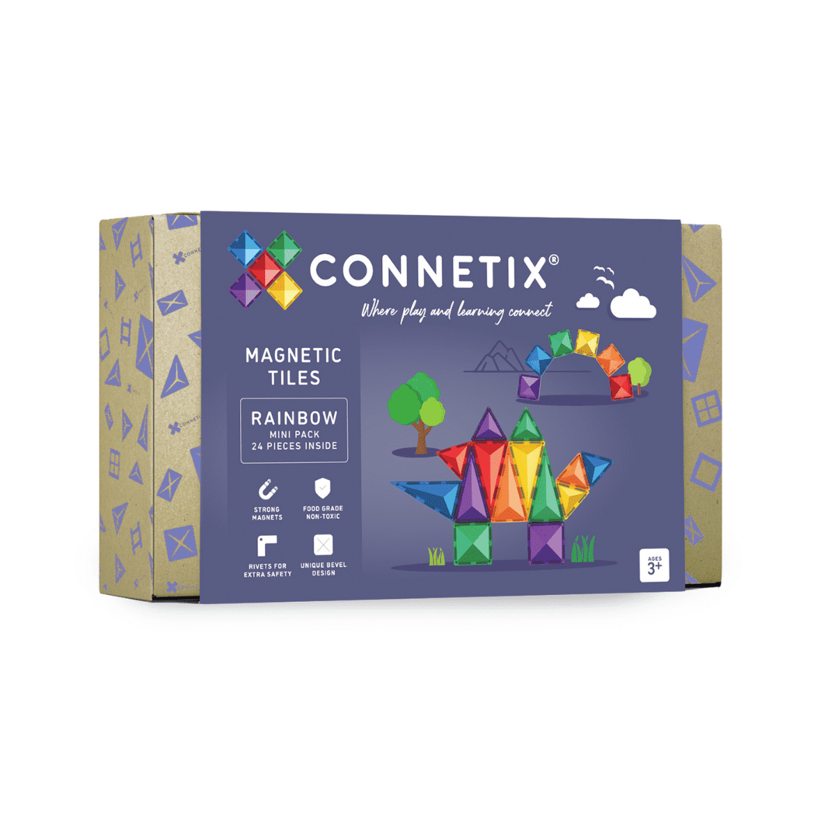 Connetix® | Mini Pack | Rainbow | 24 Stuks |