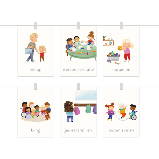 Kieskleurig | Dagritme Kaarten | School