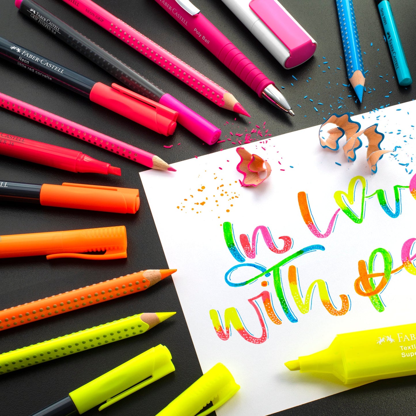 Faber-Castell | Kleurpotlood | Jumbo Grip | Neon | 5 Stuks (Stap 2)