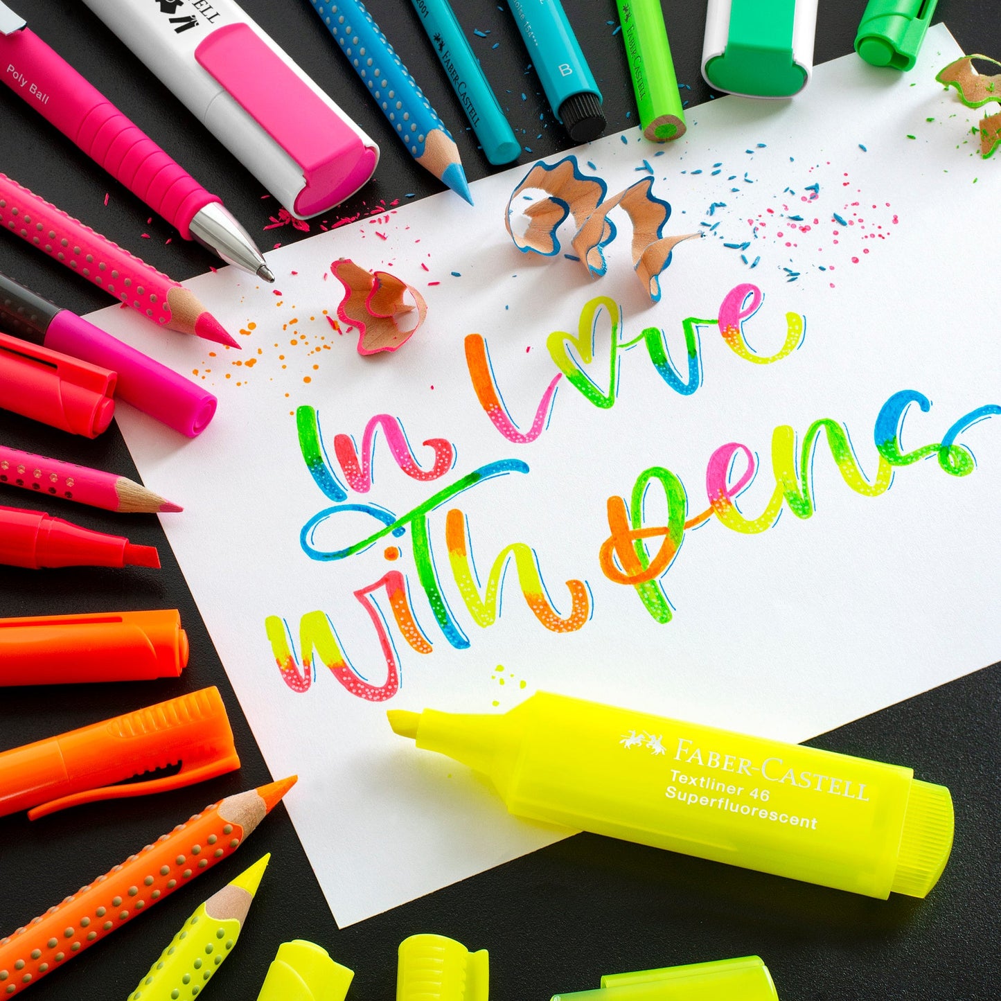 Faber-Castell | Kleurpotlood | Jumbo Grip | Neon | 5 Stuks (Stap 2)