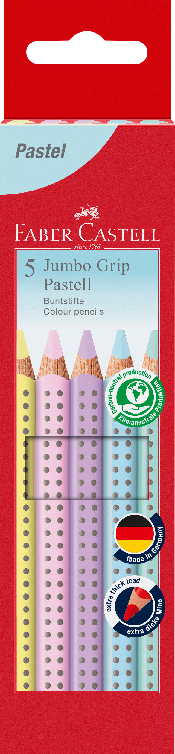 Faber-Castell | Kleurpotlood | Jumbo Grip | Pastel | 5 Stuks (Stap 2)