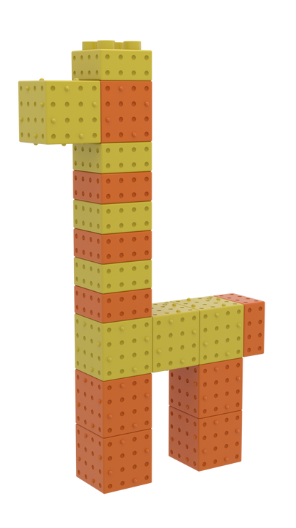 Smartek | Magnetische Bouwblokken | Giraffe | 17 Stuks