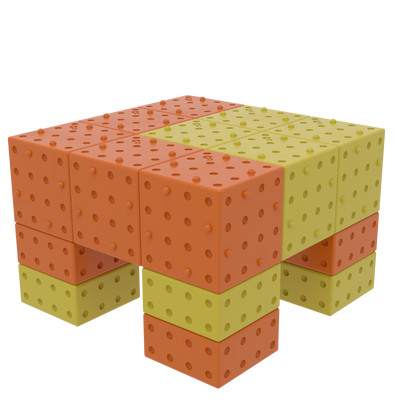 Smartek | Magnetische Bouwblokken | Giraffe | 17 Stuks